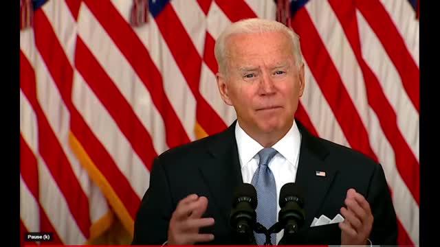 Biden speech Aug 16th 2021