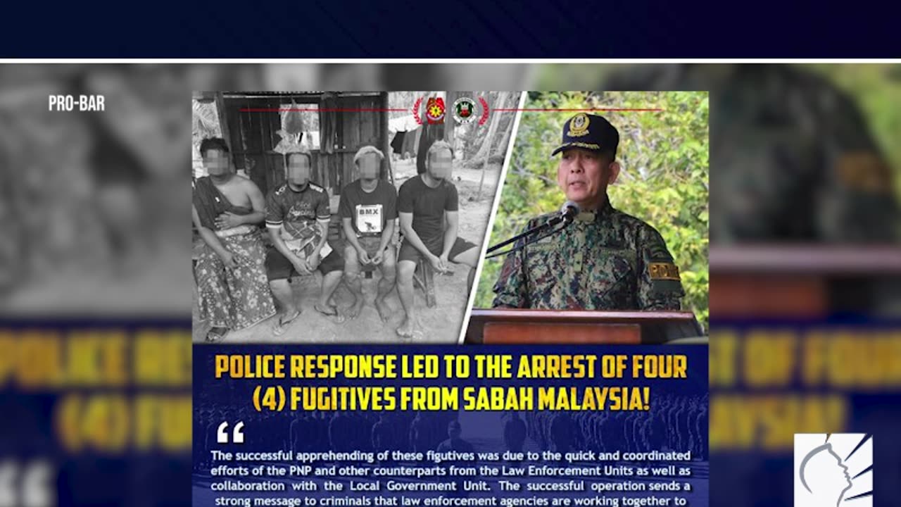 4 Malaysia fugitive, arestado sa Tawi-tawi