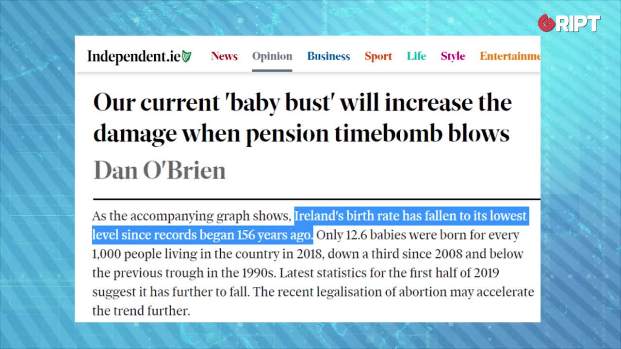 Will we be working until we're 75 because we're not having enough children to pay for pensions?