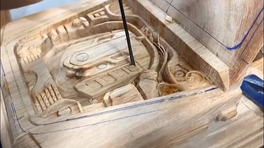 An ordinary piece of wood, it was made into a look that could not be bought