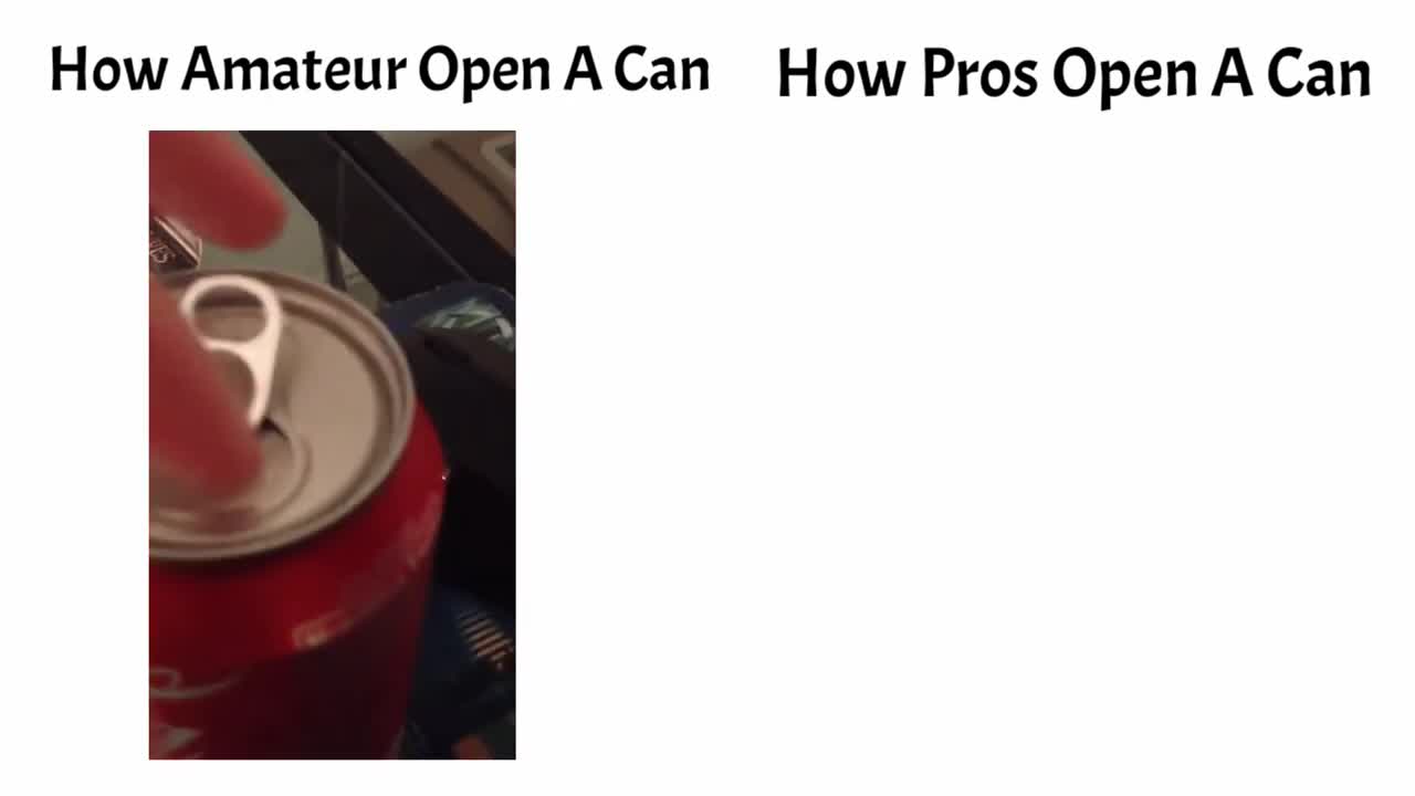 amateur vs pros opening can