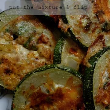 Cheesy shallow fry zucchini slices 💯