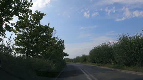 Going to a beach. Driving. GoPro
