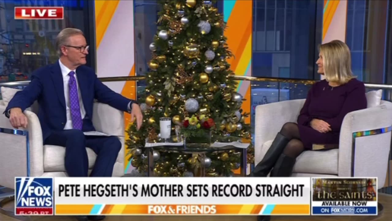 PETE HEGSETH'S MOTHER SETS THE RECORD STRAIGHT