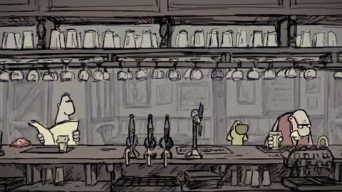 Dog in Pub 2D Funny Animation #2D