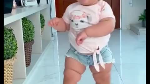 Funny cute baby just like a anjel