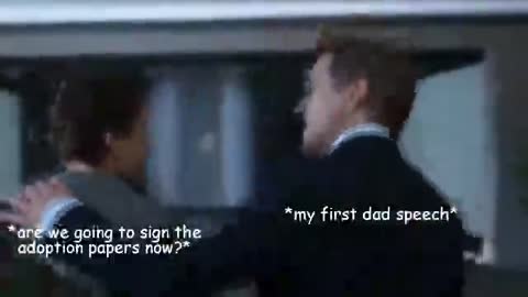 tony and peter being father and son