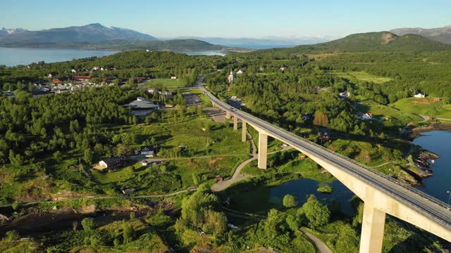 bridge over whirlpools of the maelstrom of saltstraumen nordland norway beautiful