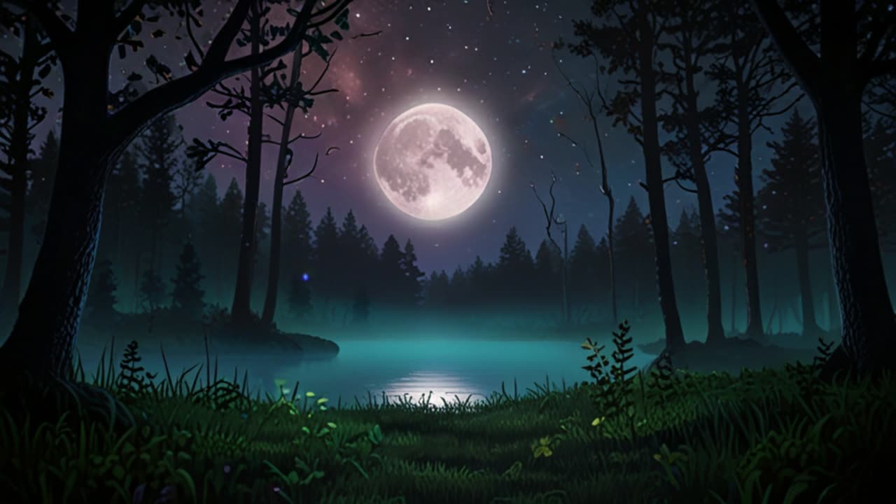 The River In The Moonlight Lulls Baby To Peaceful Sleep | Soothing Bedtime Music for Sweet Dreams