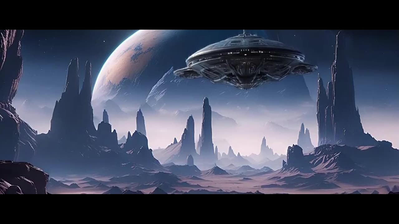 Intro to Space Gate ★ Space Ambient Sci Fi Music ★ Short Movie (Ai animated)