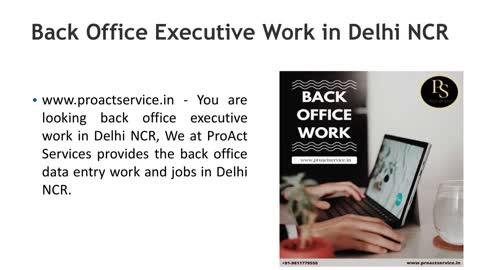 Back Office Executive Work in Delhi NCR, Data Entry Jobs Near Me Noida, Gurgaon