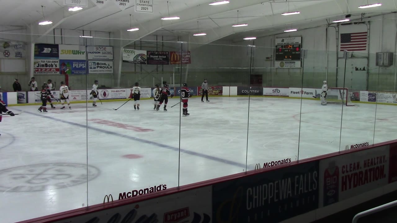 Chippewa Thunder Invitational 14 U Bantam Youth Hockey Waukesha Warhawks Vs Shawano Lighting