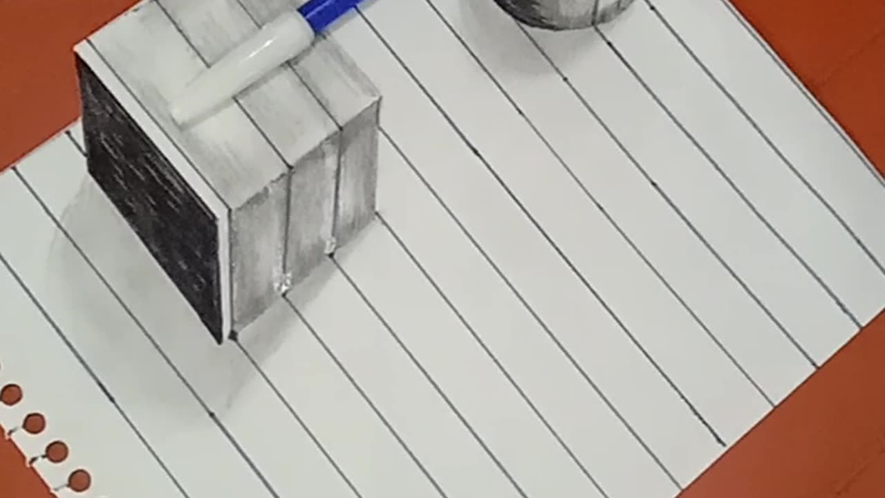 3d art on paper