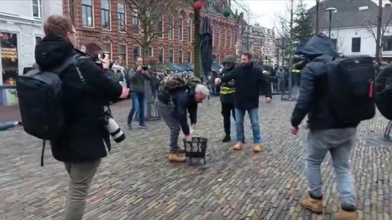 activist Edwin Wagensveld burns a Koran in Netherlands and is attacked by Muslim immigrants