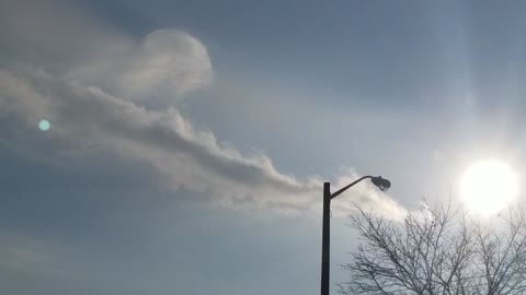 Strange cloud formation – raw unedited footage