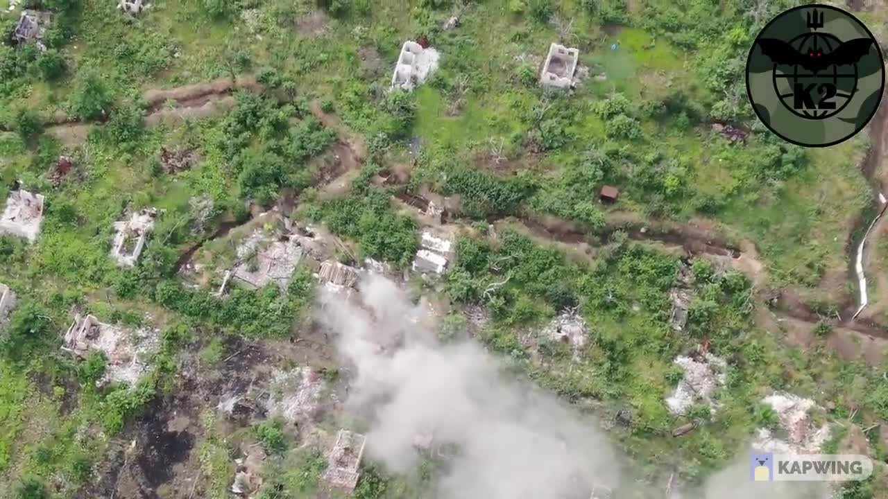 Ukrainian Drone direct Heavy artillery strikes on Trenches and defense lines