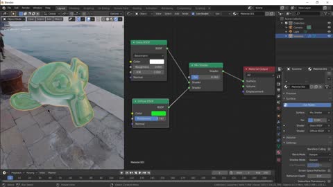 Multimateriales en Blender