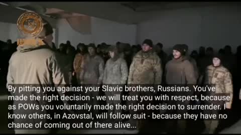 Russian General Talking to Captured Ukraine Troops