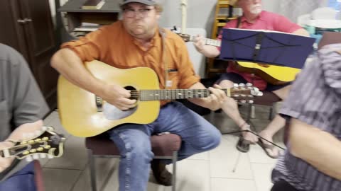 Shucking The Corn at the 08/13/2022 Jam Session at Heartland Baptist