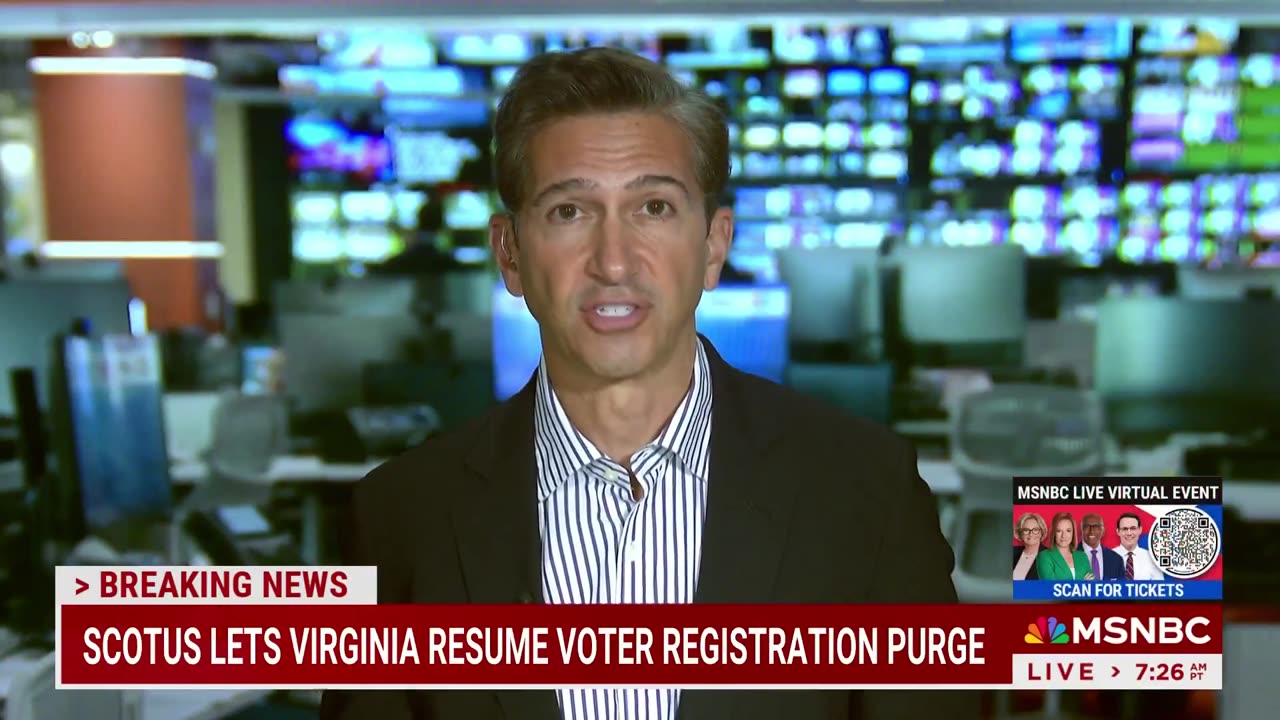 MSNBC: SCOTUS lets Virginia resume voter registration purge