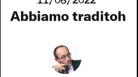 🔴 "Abbiamo traditoh" - Twitter Room di Alberto Bagnai (11/08/2022)