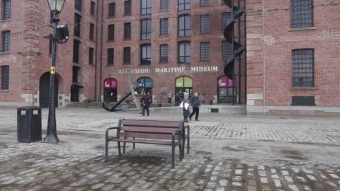 Pigeons Fly On Ground In Front Of Museum