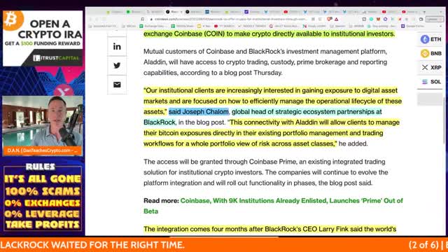 BLACKROCK PLAYED IT PERFECTLY. BIG CRYPTO NEWS. 2