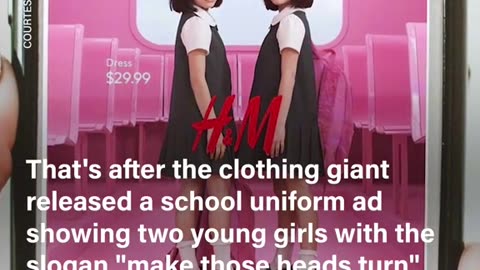 H & M WHAT IS YOUR INTENTION WITH THIS FACEBOOK SPONSORED AD? LITTLE SCHOOLGIRLS GENERALLY DON’T WANT TO “TURN HEADS”