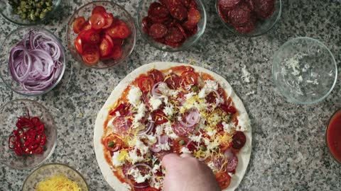 Making pizza at home 😍