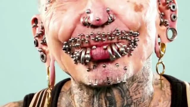 Most #piercings, single count (male): 453 by Rolf Buchholz 🇩🇪 #bodymodification