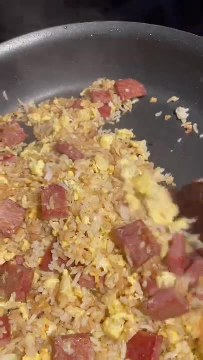 Cooking Spam & Egg Fried Rice ASMR