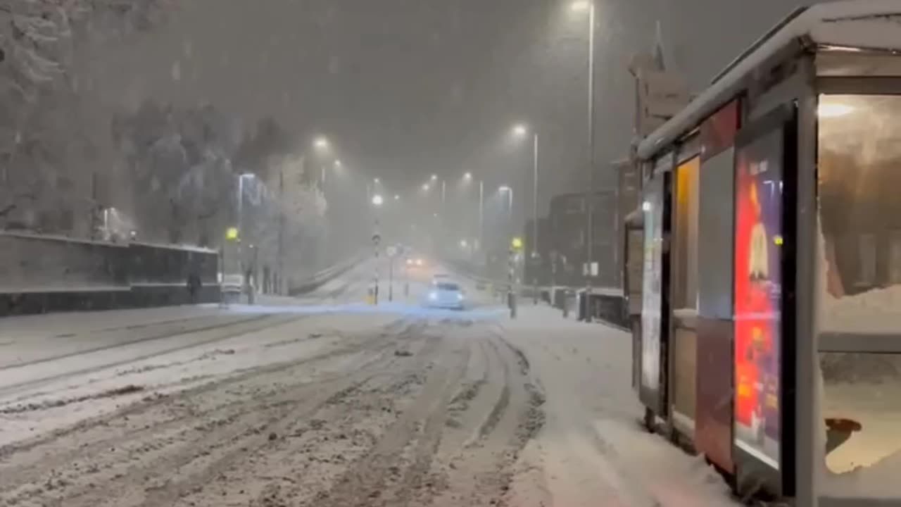 Snowfall in England