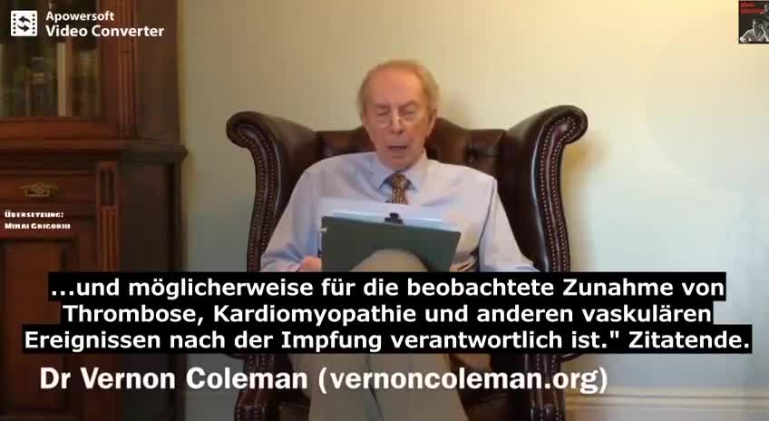 Dr. Vernon Coleman, dieser Impfstoff tötet !