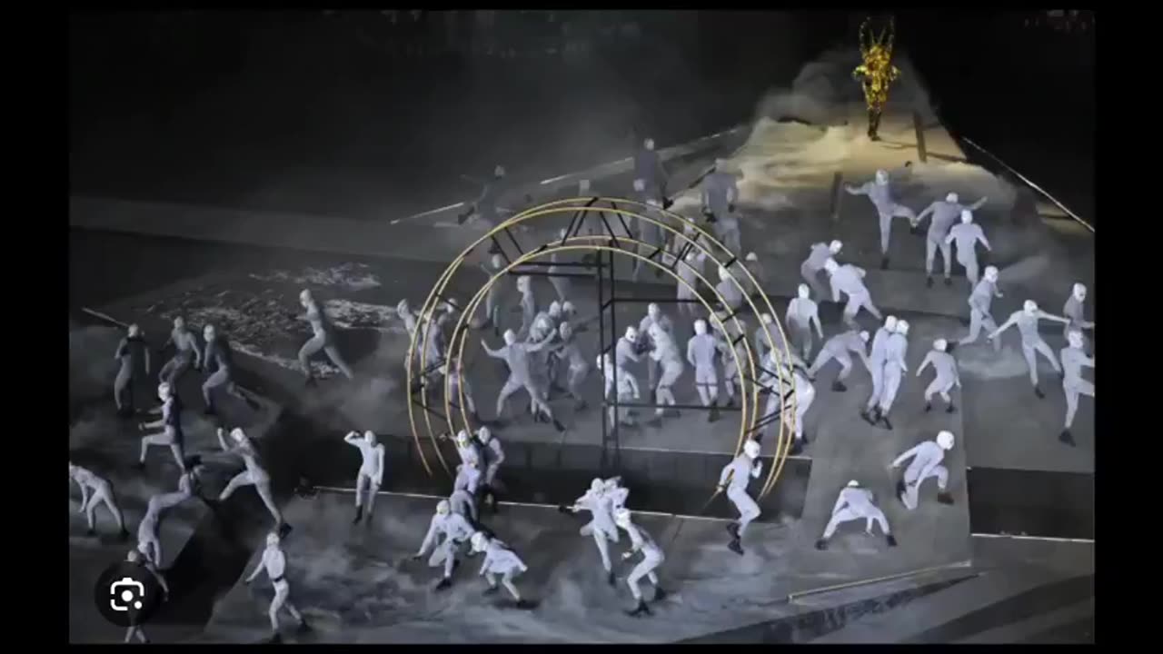 OLYMPICS CLOSING RITUAL DEPICTS SATAN CAST DOWN TO EARTH SUMMONING DEMONS USING CERN'S PORTAL!