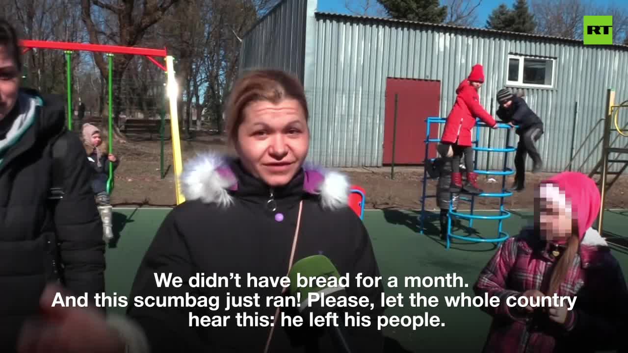 Mariupol refugee talks about being abandoned and used as human shield