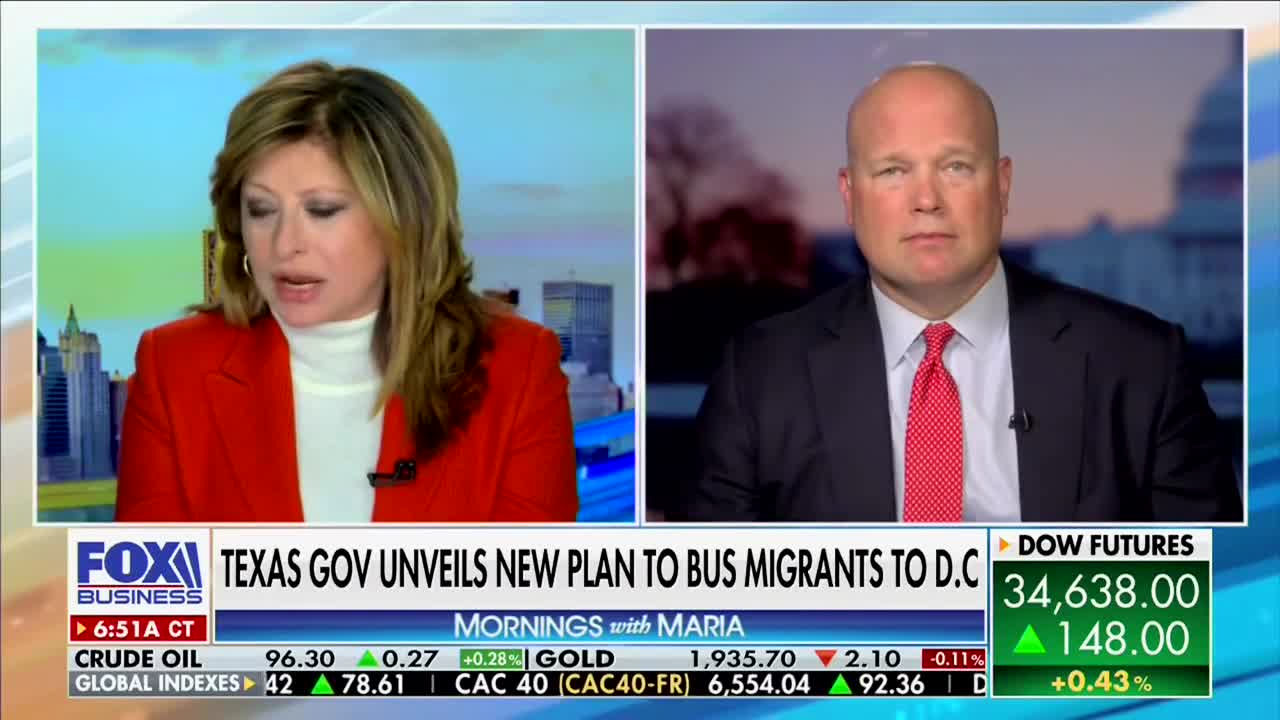 Matt Whitaker on Mornings with Maria Fox Business