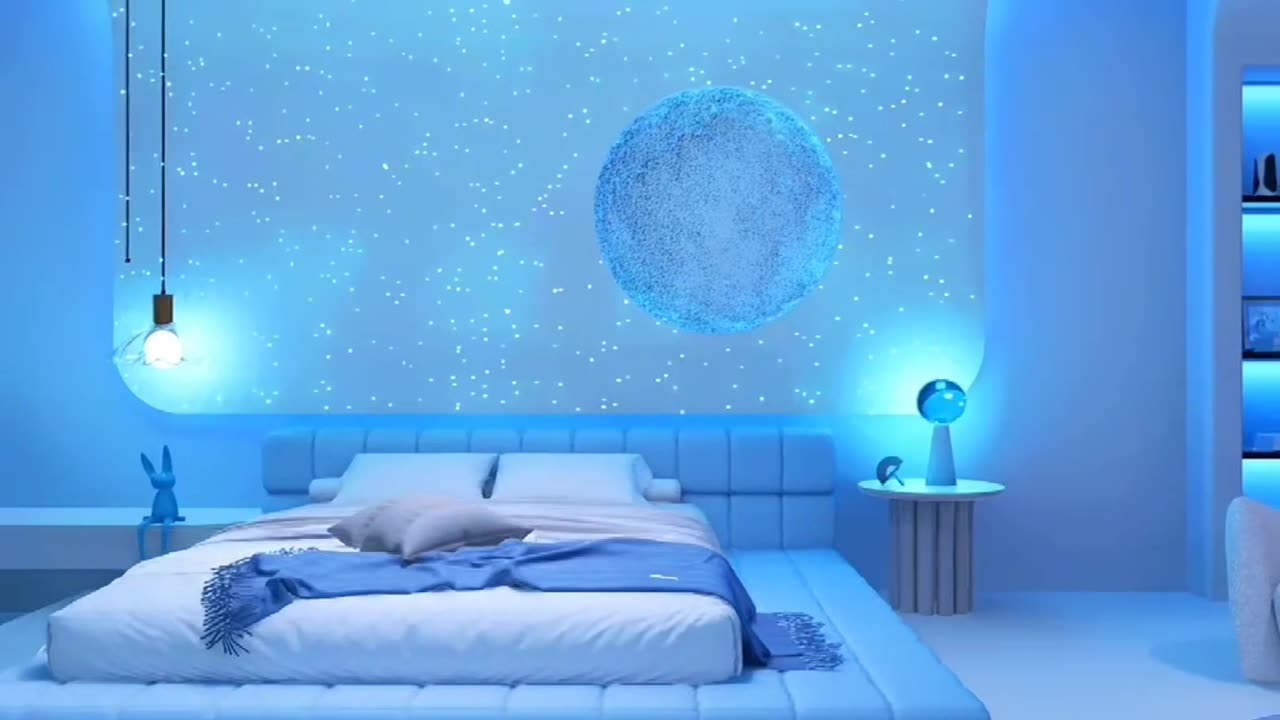 Bedroom smart lighting interior design