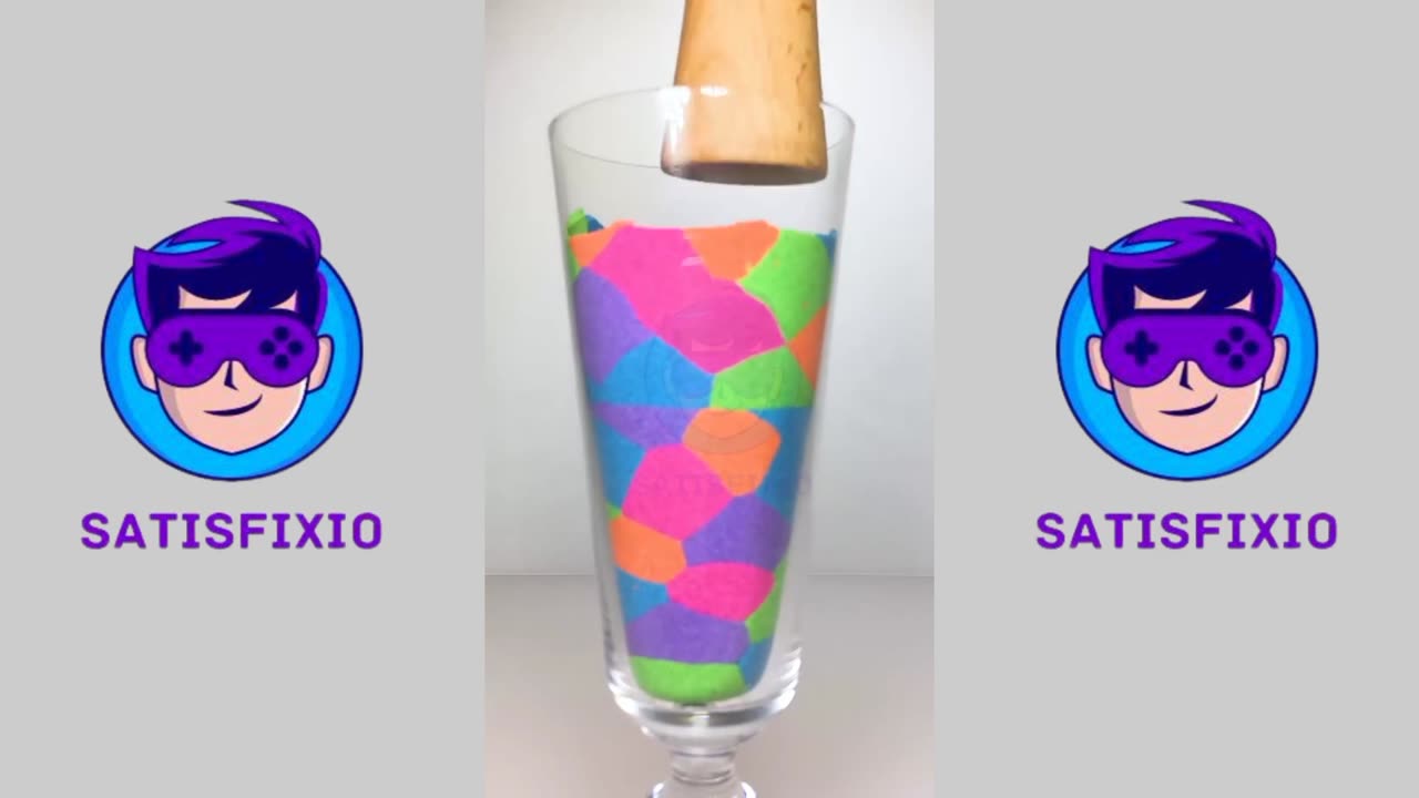 Colorful Cubes Drop and Squish Kinetic Sand Satisfying | #satisfixio #asmr #satisfying #foryou