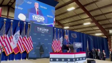 Iowa Caucus 2024: Trump is speaking in Mason City, IA!