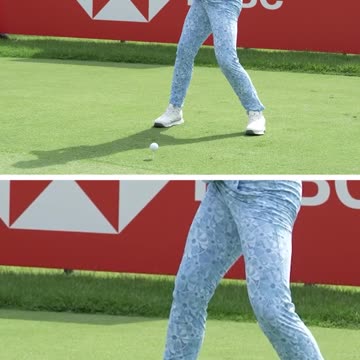 Jenny Shin playing around #golf #golfer #professional #athlete #green #fairway #hit #swing #shot