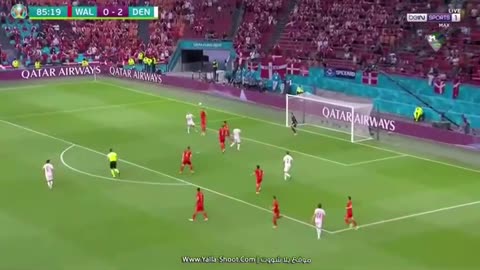 ملخص مباراة وويلز والدنمارك 0-4