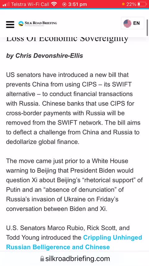 US threatens China banks with SWIFT disconnection
