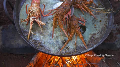 Big lobster 50kg lobster fry cooking 2021