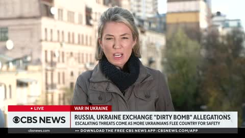 Concerns about Russia's "DIRTY BOMB" allegations as more Ukrainians flee