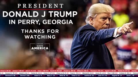 President Donald J Trump in Perry, GA