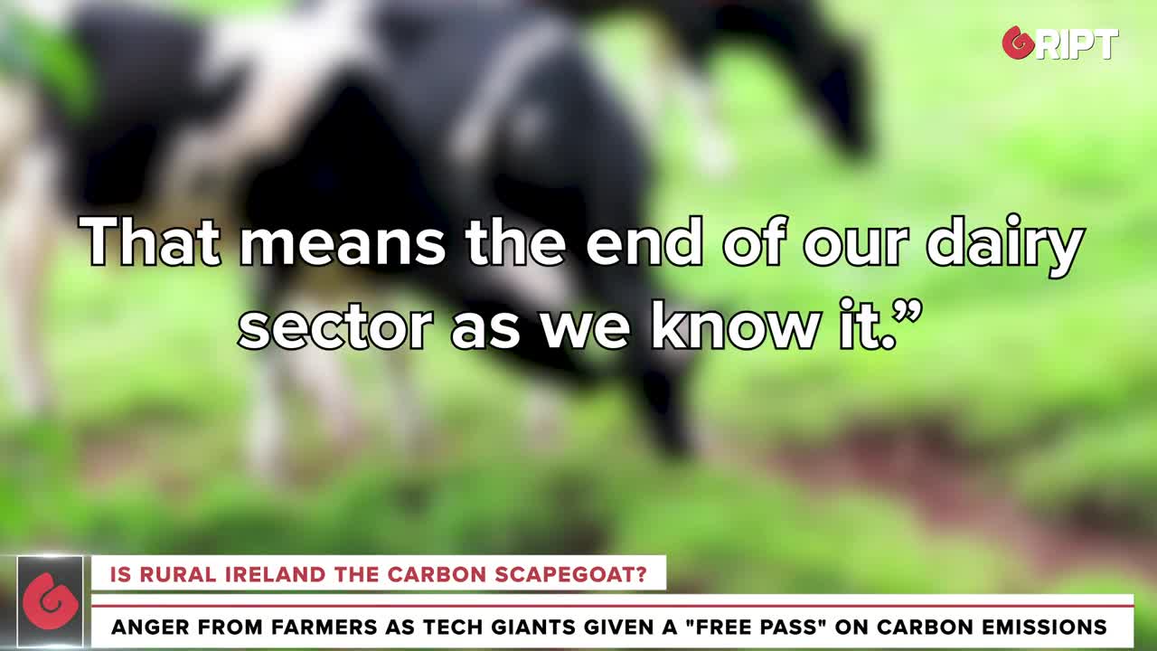 "Stop scapegoating famers for carbon emissions while big tech gets a free pass" : Farmers protest