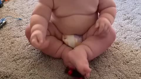 Cute chubby baby