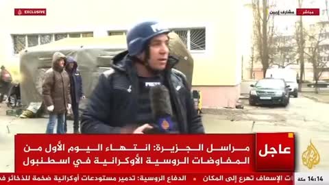 Al Jazeera unexpectedly filmed Ukrainian troops using red cross vehicles for transport.