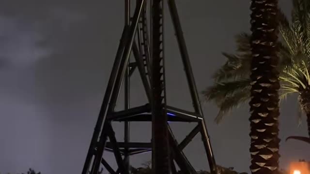 Night rides on Velocicoaster! 🦖😍