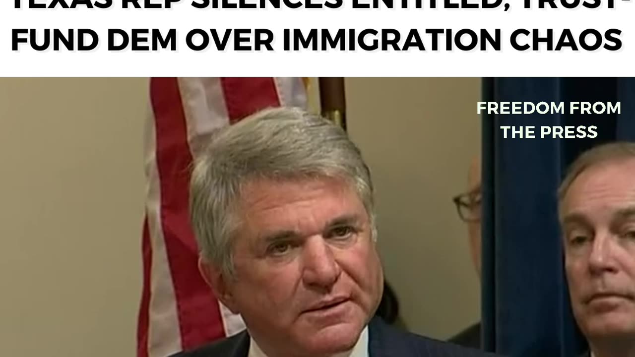 "I LIVE IN A BORDER STATE, YOU DON'T!" - Texas Rep Silences Entitled, Trust-Fund Dem